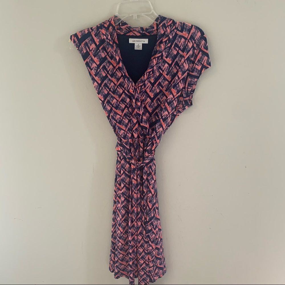 Liz Claiborne Faux Wrap Dress - M